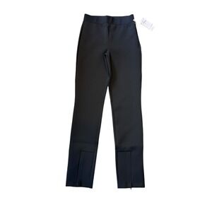 Good‎ American Scuba Split Hem Legging Black Pant Women's Size 0/25 NEW
